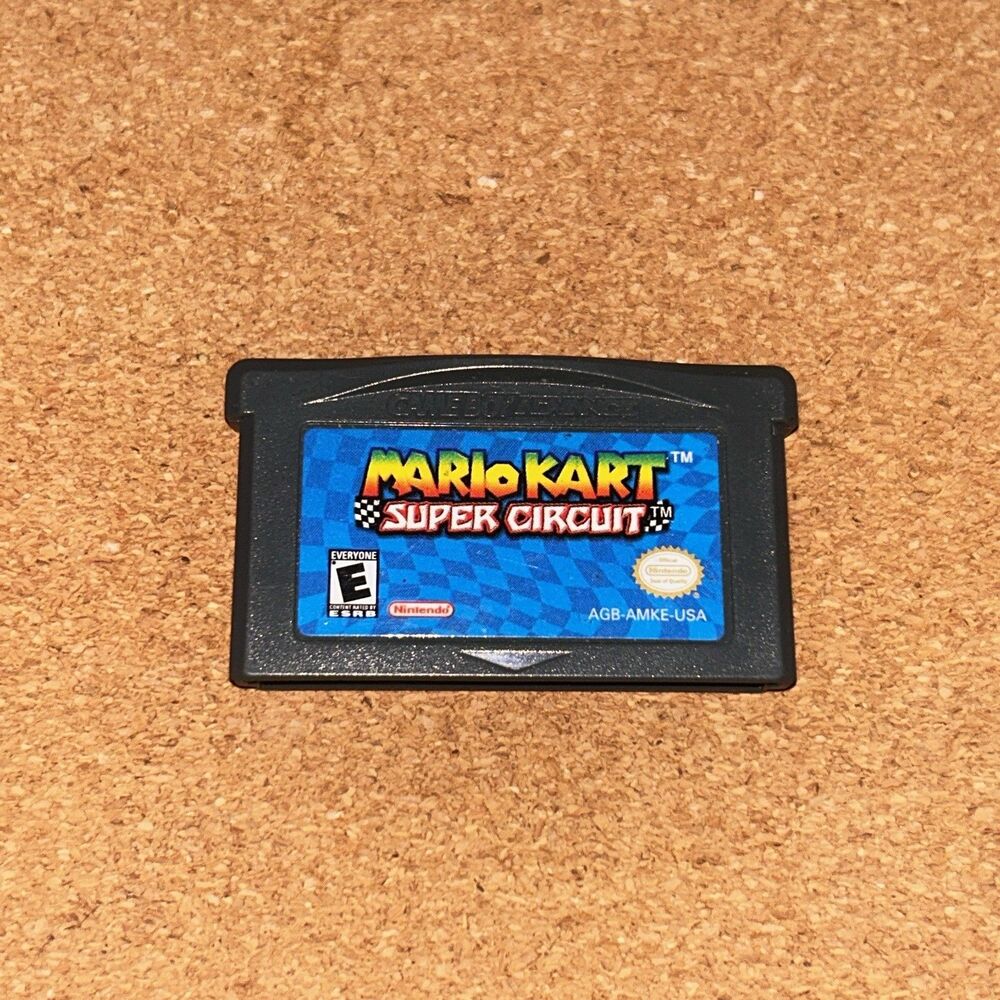 Mario Kart Super Circuit Nintendo Game Boy Advance GBA Authentic Tested Works